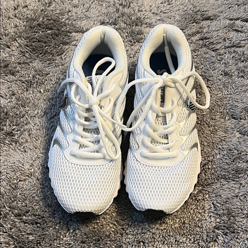 K-Swiss White Athletic Shoes